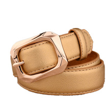 Pin Buckle Gold Luxury Brand Women's Belt Elegant Female Belt Korean Style Jeans Waistband Cowskin Classic Casual Belts Women