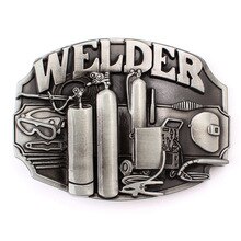 Plumber Welder belt buckle belt DIY component Handmade homemade waistband Accessories