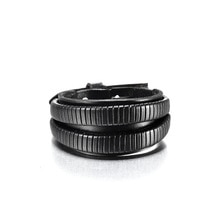 Punk Fashion Men's Barcelets Leather Metal Buckle Arm Warmers Simple Rock Gift Accessory