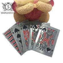 Punk Poker Belt Buckles with Enamel Metal Men's Designer Poker Silver Belt Buckles Drop Shipping