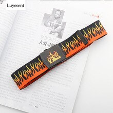 Punk Unisex Cool Fire Canvas Belt 2020 Women Man Strap Pants Outdoor Gothic Basic Hip-hop Rock Street Sport Hot Belts 3.2*130 cm