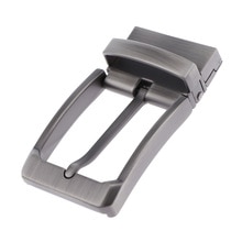 Reversible Alloy Belt Single Prong Rectangular Pin Buckles Replacements