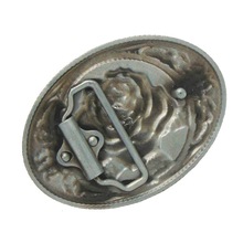 Rose Flower Pattern Western Oval Vintage Belt Buckle Cowgirl Gift