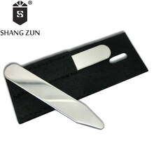 SHANG ZUN 2 PCS Stainless Steel  Collar Bones Stiffeners Stays For Formal Shirts Collar Stays Hot Sale