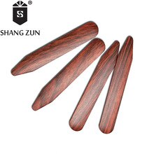 SHANH ZUN 14 Pcs Water Transfer Printing ABS Collar Stays Manufacturers Wholesale Plastic Collar Stays Multicolour Shirt Collar