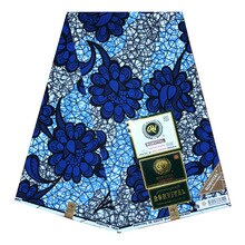 Sewing DIY Fabric 100% Cotton Dresses Material 2020 Nigerian Ankara aso ebi African tissus Real Dutch Wax 6yard/lot