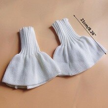 THINKTHENDO 2pcs/pair Knitted Fake Cuff Gloves Women Girls Korean Style Big Wave Wrist Decor