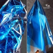 Transparent waterproof liquid film TPU fabric perspectivity clothes raincoat crystal bag plastic cloth designer fabric