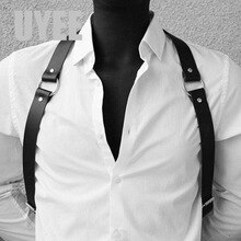 UYEE 2020 Cinto Cinturon Mujer New Leather Harness Belts Men Sexy Punk Adjustable Body Y Type Bondage Belt Suspenders LM-009