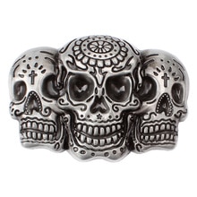 Vintage Western Belt Buckle 3D Skull Head Gothic Punk Rock Motorcycle Biker Gift