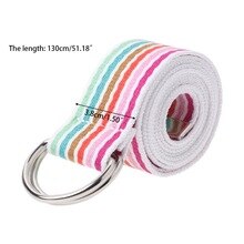 Waist Belt Metal Buckle Double Rings Nylon Canvas Strap Casual Fashion Waistband