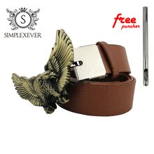 West Cowboy Eagle Belt Buckle Man and Woman Fashion Brass Belt Buckle Fit 4cm Width Belt Head Jeans Accessories Gift
