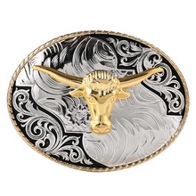 Western Cowboy Rodeo Belt Buckle Mens Indian Totem Bull OX Head Belt Buckle Apparel Accessories