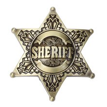 waistband DIY Sheriff Belt Buckle homemade handmade belt Components Western cowboy police