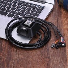 1.2m Desktop Computer PC Case Power Supply on/off Reset Button Switch Extender Cable with Dual USB Port Dual Audio Plug