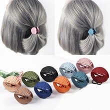 10 PCS Japan Korean Style Women Hair Claw Acrylic Hair Clips Barrette Crab Clamp Hair Pins Ornaments Women Hairwear Accessories
