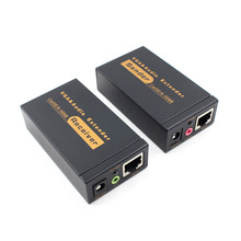 100M 328ft VGA Video Audio Extender Over Single RJ45 CAT5e/6 1080P Extension adpater Lightning protection