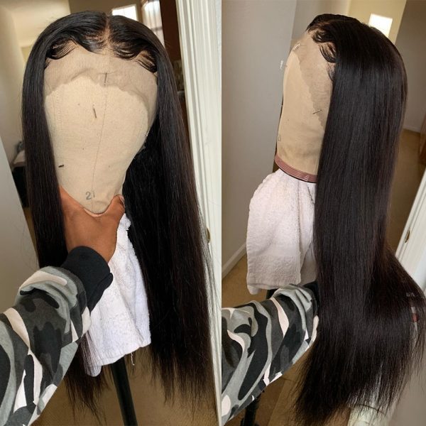 13x6 Lace Front Human Hair Wigs For Women Brazilian Remy 13x4 Straight Human Hair Lace Closure Wig Baby Hair 28 30inch 150%