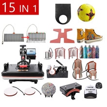 15 In 1 Combo Sublimation Pen Heat Press Machine T Shirt Heat Transfer Printer For Mug/Cap/Shoe/Phone Case/Pen/football/Keychain