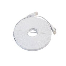 15M CAT6e Flat Ethernet Network LAN Cable High Speed Transmission Laptop Ethernet Cable Patch Cord for Home Office Network Cable