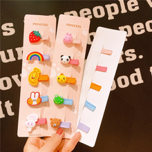 1Set Girls Cute Cartoon Hairpins Animal Fruit Children Hair Clips Barrettes Headband Kids Fashion Accessories headwear Headdress