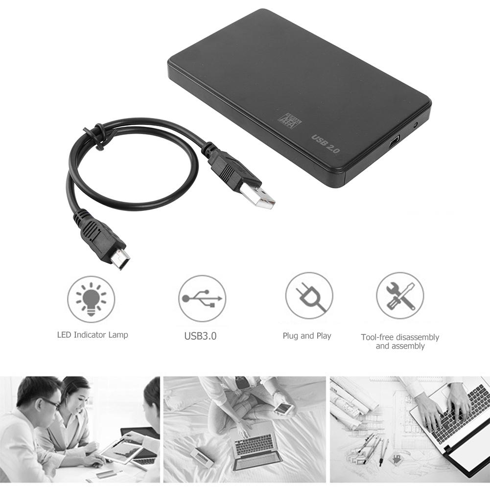 2.5 inch Hard Disk Case SATA USB2.0 HDD Box External Hard Drive