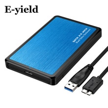 2.5 inch Transparent USB3.0 to Sata 3.0 HDD Case Tool Free 5 Gbps Support 2TB UASP Protocol Hard Drive Enclosure