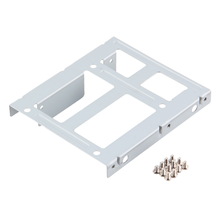 2-Bay 2.5" SSD HDD Hard Disk to 3.5" Drive Bay Converter Adapter Rack Bracket
