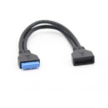 2 Ports USB 3.0 A Type Female to Motherboard 20 Pin Header Male Cable USB3.0 20pin to 2 Ports Female Cables 50cm