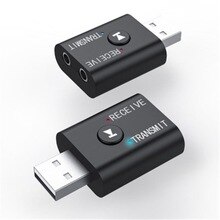 2 in 1 Wireless Bluetooth Receiver Adapter 5.0 Audio Transmitter Stereo Bluetooth Dongle AUX USB 3.5mm For Laptop TV PC Car Kit