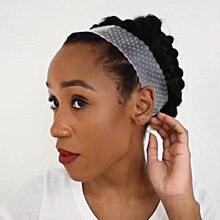 2020 New Women's Quality Transparent Silicone Headband for Wear Wig Soft Stealth Drop-shaped Hair Band