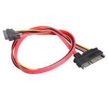 22 Pin Male to Female 7+15 pin SATA Data Power Combo Extension Cable 45CM