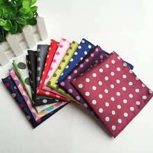 25cm*25cm 11 Color Mens Pocket Squares Dot Pattern Handkerchief Fashion Hanky for Men Business Suit Accessories