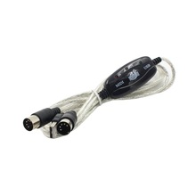 2M New USB IN-OUT MIDI Interface Cable Converter PC to Music Keyboard Cord