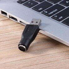 2pcs PS/2 Female to USB Male Adapter Converter Splitter Connector for PC Computer Keyboard Mouse