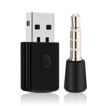 3.5mm Bluetooth 4.0 + EDR USB Bluetooth Dongle Latest Version USB Adapter for PS4 Stable Performance for Bluetooth Headsets New