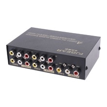 4 Port Input 1 Output Audio Video AV RCA Switch Switcher Selector Box New 2019 New