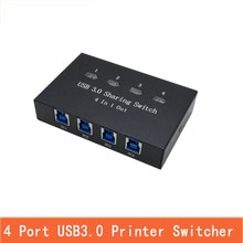 4 Port USB3.0 Switch Manuelle Sharing usb Switcher Adapter Box 4 Computer Teilen 1 USB Gert Hub Drucker Scanner