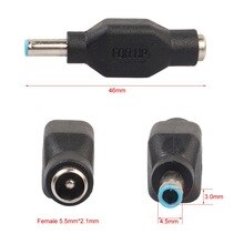 5.5x2.1mm Female to 4.5x3.0mm Male Coverter Plug for HP Ultrabook Laptop