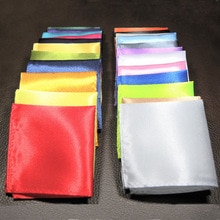 5PCS/LOT 25 Colors Mans Suit Pocket Square Small Solid Color Hanky Wedding Dress Square Handkerchief