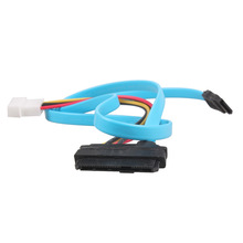 70cm 7 Pin SATA Serial ATA to SAS 29 Pin and 4 Pin Power Cable 7Pin SATA Female to LP4 Male 29Pin SAS Female Adapter Connector