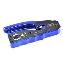 8P8C RJ45 Cable Crimper Ethernet Perforated Connector Network Crimping Tools Stripper Cuting Cable Clamp