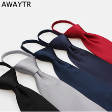 AWAYTR Fashion Tie for Kids Narrow Casual Children Ties for Wedding Party Zipper Skinny Neckties for BoysNeck Ties Easy to Pull