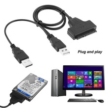 Adapter USB 2.0 SATA 7+15Pin Cable for 2.5inch HDD Laptop Hard Disk Drive
