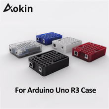 Aokin For Arduino Uno R3 Case Enclosure Transparent /Red/White/Blue Case Acrylic Box Shell for Arduino UNO R3 Protective Case