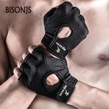 BISONJS 2020 New Fitness Gloves Men Half Finger Wear-resistant Non-slip Glove Women Outdoor Sport Hiking Cycling Climbing Gloves
