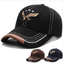 Baseball Cap 3D Eagle Embroidery  Male Cap Hip Hop Flat Along Snapback Hats Baseball Cap Lovers Cap For Men & Women