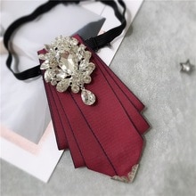 Bow Tie Men's Unisex Suit Groomsman's Wedding Uniform Performing Gifts High Quality Classic Top-grade Crystal Bowtie Trendy