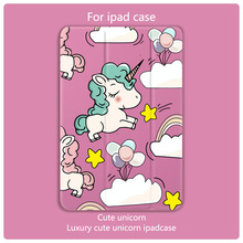 Cartoon Lovely Unicorn Flip Case For iPad Mini 5 4 3 2 1 Tablet Case Cover Auto Sleep Wake for iPad air 2 10.2-in iPad 2019