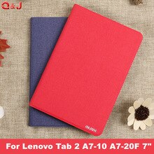 Case Cover For Lenovo Tab 2 A7-10 A7-10F A7-20 A7-20F Tab2 A7 20 10 Tablet Case Bracket Flip Fashion PU Leather funda capa cover